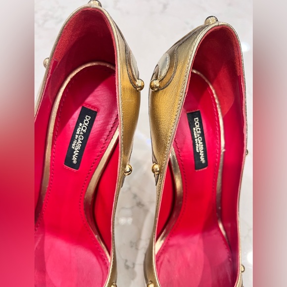 Dolce & Gabbana colorblock pattern D’Orsay pumps 100mm, size 36.5 - Picture 13 of 17